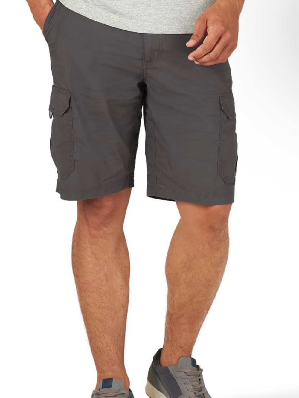 Lee Men's Dark Gray Cargo Shorts